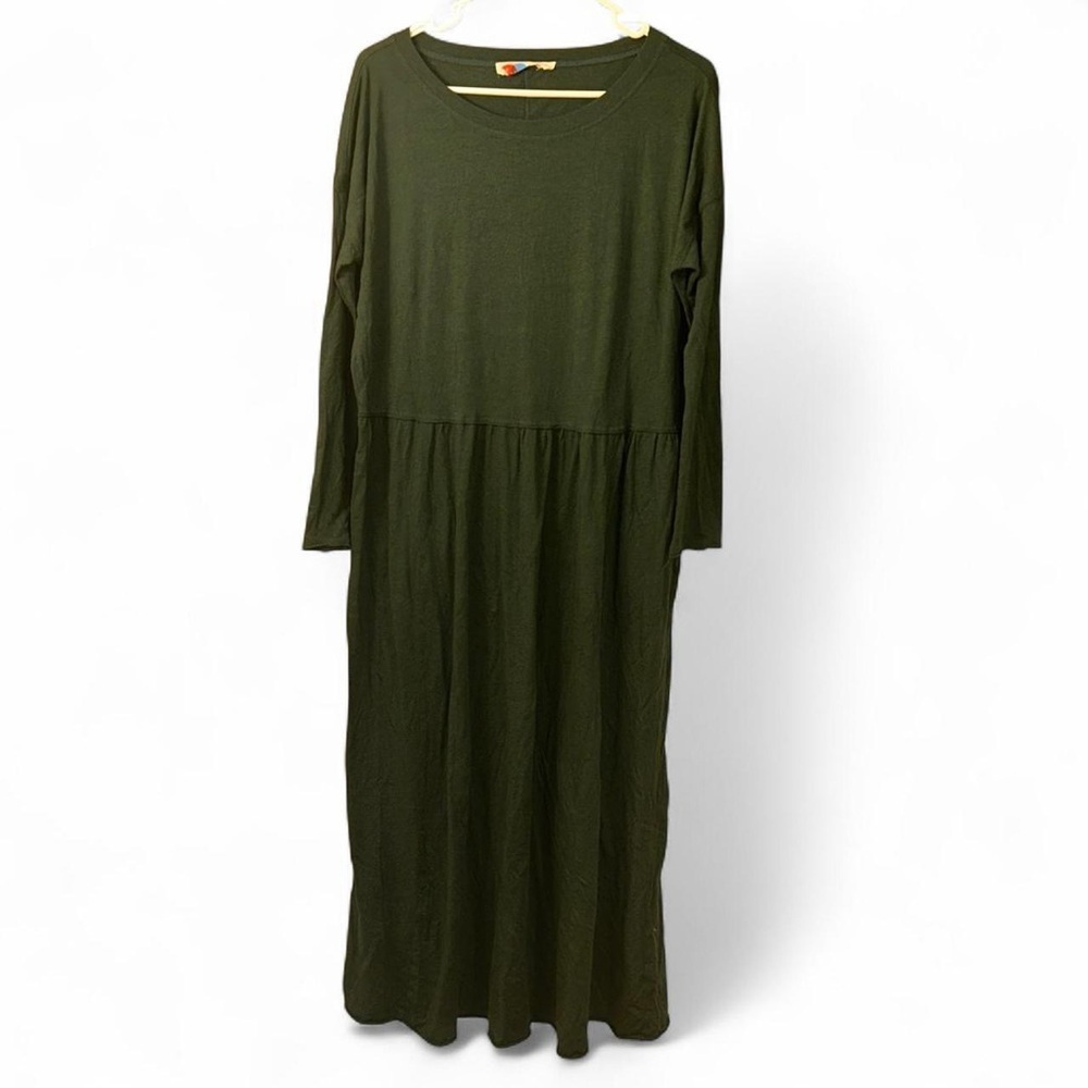 Free People beach Deep Green Maxi Dress